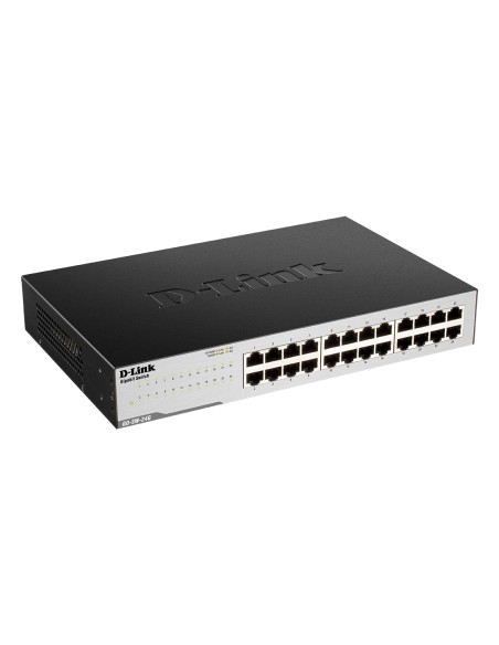 GO-SW-24G No administrado L2 Gigabit Ethernet (10/100/1000) 1U Negro