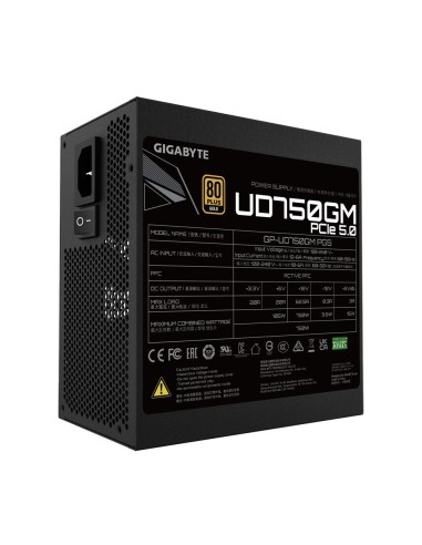 UD750GM PG5 unidad de fuente de alimentación 750 W 20+4 pin ATX ATX Negro