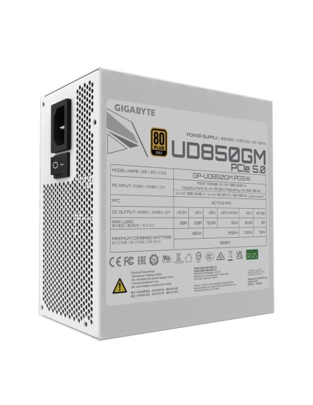 UD850GM PG5W unidad de fuente de alimentación 750 W 20+4 pin ATX ATX Negro
