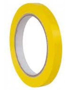 Paq 12 rollos cinta adhesiva 66mmx12mm color amarilla pvc apli