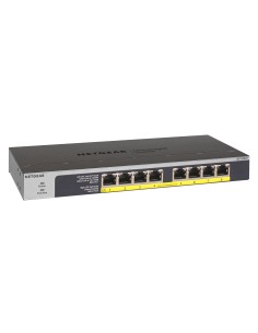 GS108LP No administrado Gigabit Ethernet (10/100/1000) Energía sobre Ethernet (PoE) 1U Negro, Gris 2