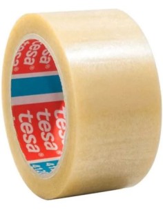 PACK 6 ROLLOS CINTA EMBALAJE PVC TRANSPARENTE 4120 66MX50MM