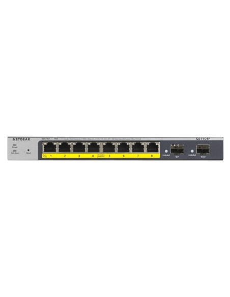 GS110TP Gestionado L2/L3/L4 Gigabit Ethernet (10/100/1000) Energía sobre Ethernet (PoE) Gris