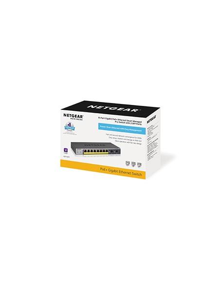 GS110TP Gestionado L2/L3/L4 Gigabit Ethernet (10/100/1000) Energía sobre Ethernet (PoE) Gris