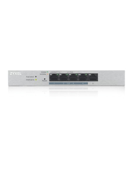GS1200-5HP v2 Gestionado Gigabit Ethernet (10/100/1000) Energía sobre Ethernet (PoE) Gris