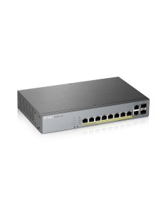 GS1350-12HP-EU0101F switch Gestionado L2 Gigabit Ethernet (10/100/1000) Energía sobre Ethernet (PoE) Gris