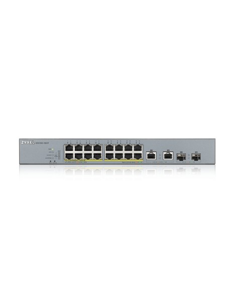 GS1350-18HP-EU0101F switch Gestionado L2 Gigabit Ethernet (10/100/1000) Energía sobre Ethernet (PoE) Gris