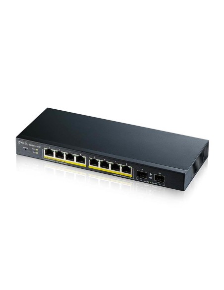 GS1900-10HP Gestionado L2 Gigabit Ethernet (10/100/1000) Energía sobre Ethernet (PoE) Negro