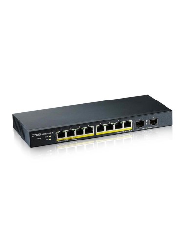 GS1900-10HP Gestionado L2 Gigabit Ethernet (10/100/1000) Energía sobre Ethernet (PoE) Negro