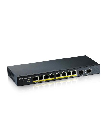 GS1900-10HP Gestionado L2 Gigabit Ethernet (10/100/1000) Energía sobre Ethernet (PoE) Negro