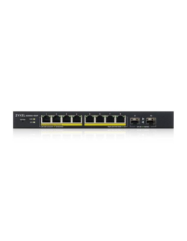 GS1900-10HP Gestionado L2 Gigabit Ethernet (10/100/1000) Energía sobre Ethernet (PoE) Negro