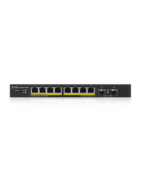 GS1900-10HP Gestionado L2 Gigabit Ethernet (10/100/1000) Energía sobre Ethernet (PoE) Negro