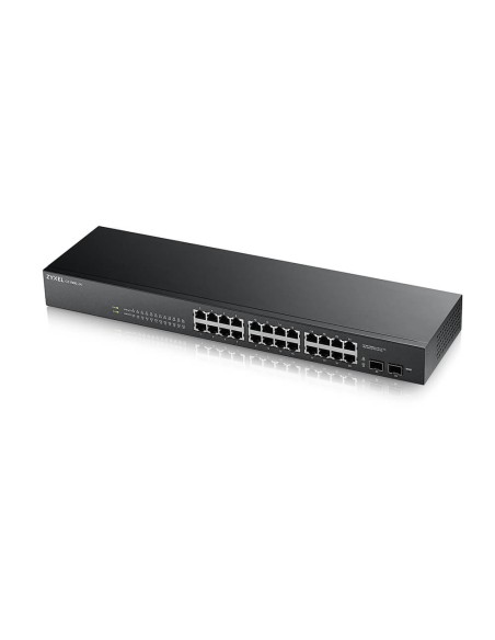GS-1900-24 v2 Gestionado L2 Gigabit Ethernet (10/100/1000) 1U Negro