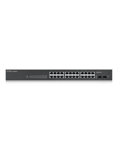 GS-1900-24 v2 Gestionado L2 Gigabit Ethernet (10/100/1000) 1U Negro