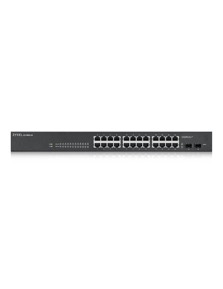 GS-1900-24 v2 Gestionado L2 Gigabit Ethernet (10/100/1000) 1U Negro