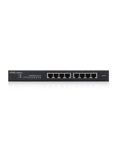 GS1900-8 Gestionado L2 Gigabit Ethernet (10/100/1000) Negro
