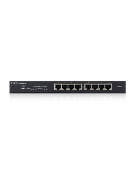 GS1900-8 Gestionado L2 Gigabit Ethernet (10/100/1000) Negro