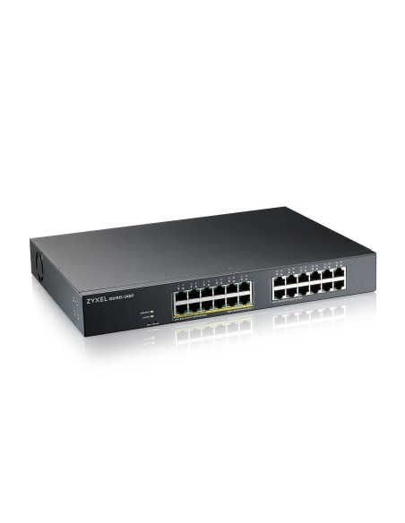 GS1915-24EP Gestionado L2 Gigabit Ethernet (10/100/1000) Energía sobre Ethernet (PoE) 1U Negro