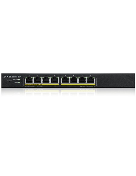 GS1915-8EP Gestionado L2 Gigabit Ethernet (10/100/1000) Energía sobre Ethernet (PoE) Negro