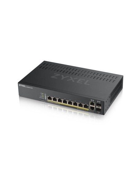 GS1920-8HPV2 Gestionado Gigabit Ethernet (10/100/1000) Energía sobre Ethernet (PoE) Negro