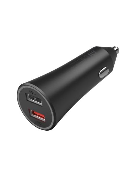 Mi 37W Dual-Port Car Charger Universal Negro Encendedor de cigarrillos Auto