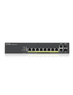 GS2220-10HP-EU0101F switch Gestionado L2 Gigabit Ethernet (10/100/1000) Energía sobre Ethernet (PoE) Negro 2