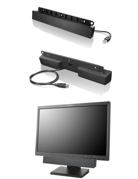 USB Soundbar Negro 2.0 canales 2,5 W