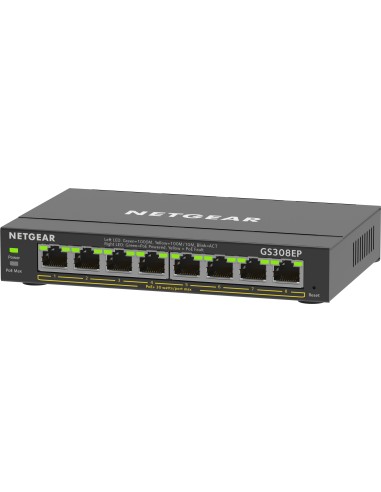 8-Port Gigabit Ethernet PoE+ Plus Switch (GS308EP) Gestionado L2/L3 Gigabit Ethernet (10/100/1000) Energía sobre Ethernet (PoE)