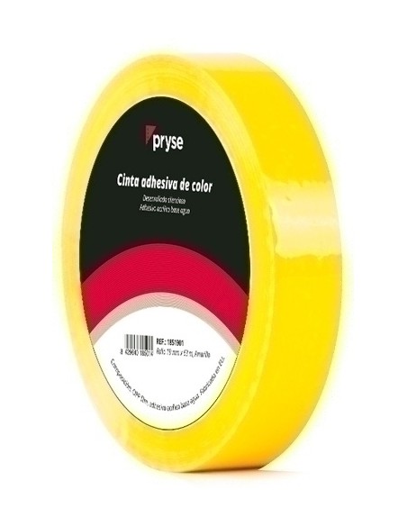 CINTA ADHESIVA PRYSE OPP 19x63 AMA. - Pack de 6 unidades