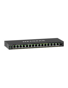 GS316EP-100PES switch Gestionado Gigabit Ethernet (10/100/1000) Energía sobre Ethernet (PoE) Negro