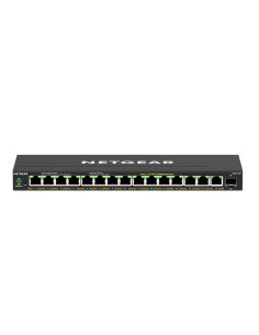 GS316EP-100PES switch Gestionado Gigabit Ethernet (10/100/1000) Energía sobre Ethernet (PoE) Negro 2