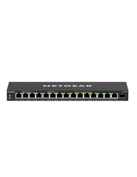 GS316EP-100PES switch Gestionado Gigabit Ethernet (10/100/1000) Energía sobre Ethernet (PoE) Negro