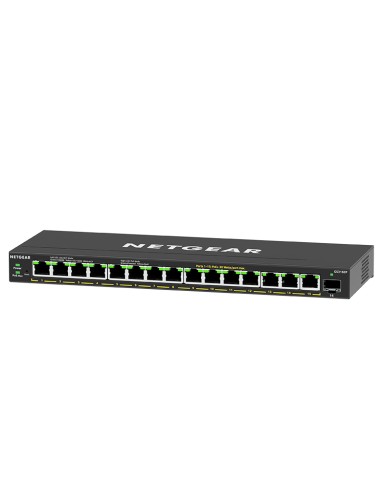 GS316EP-100PES switch Gestionado Gigabit Ethernet (10/100/1000) Energía sobre Ethernet (PoE) Negro