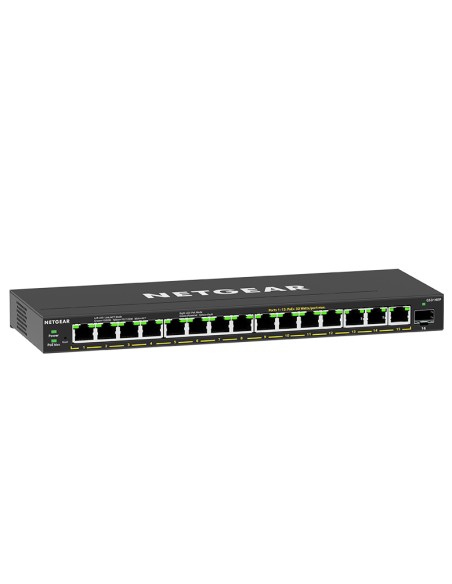 GS316EP-100PES switch Gestionado Gigabit Ethernet (10/100/1000) Energía sobre Ethernet (PoE) Negro