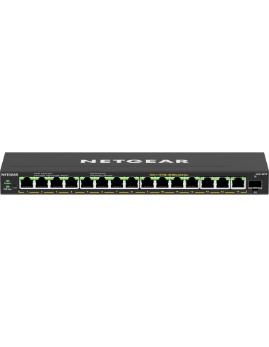 16-Port High-Power PoE+ Gigabit Ethernet Plus Switch (231W) with 1 SFP port (GS316EPP) Gestionado Gigabit Ethernet (10/100/1000