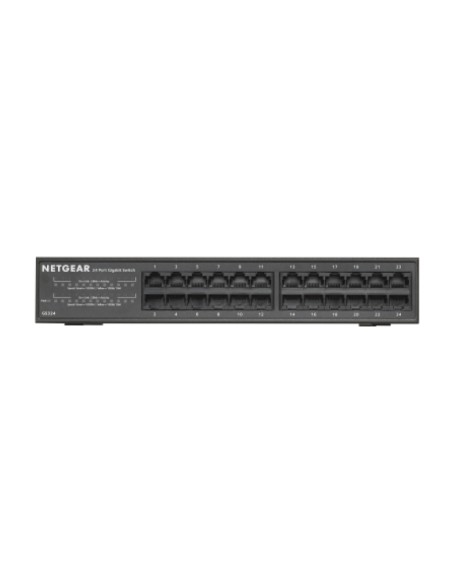 GS324 No administrado Gigabit Ethernet (10/100/1000) Negro