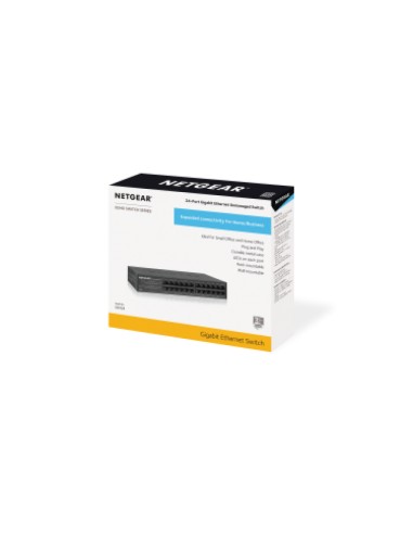 GS324 No administrado Gigabit Ethernet (10/100/1000) Negro