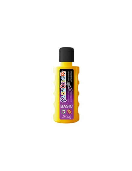 BOTE PINTURA PLAYCOLOR ACRYLIC 250ML AMARILLO