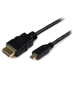 Cable de 1m Micro HDMI a HDMI con Ethernet - Vídeo de 4K a 30Hz - Cable Adaptador Conversor Micro HDMI Tipo D de alta velocidad 