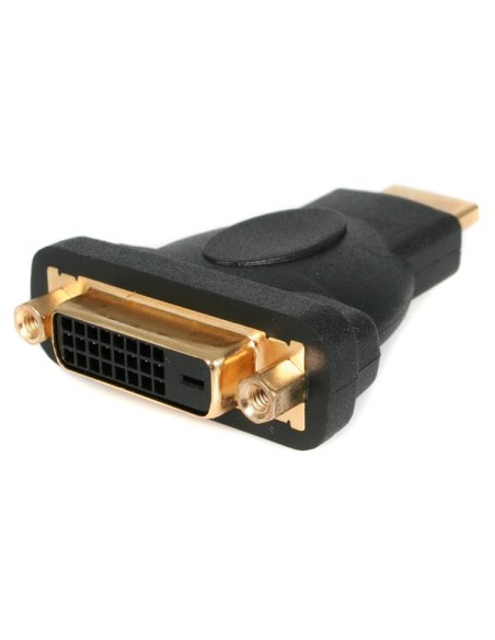 Adaptador HDMI a DVI - DVI-D Hembra - HDMI Macho - Conversor - Negro