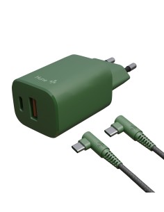 Kit Cargador de Pared EU 20W + Cable Tipo C - Tipo C 1.2m - Nómade