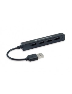 HUBBIES05B hub de interfaz USB 2.0 480 Mbit/s Negro