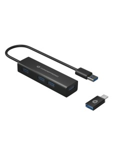 HUBBIES06B hub de interfaz USB 3.2 Gen 1 (3.1 Gen 1) Type-A 5000 Mbit/s Negro