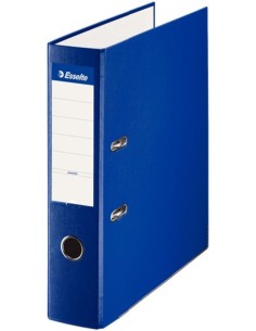 Archivador palanca A4 70mm carton forrado plastico color azul
