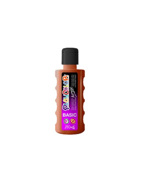 BOTE PINTURA PLAYCOLOR ACRYLIC 250ML MARRON
