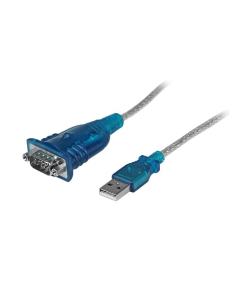 Cable Adaptador USB a Serie RS232 de 1 Puerto Serial DB9 - Macho a Macho