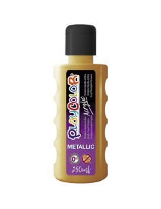 BOTE PINTURA PLAYCOLOR ACRYLIC 250ML ORO