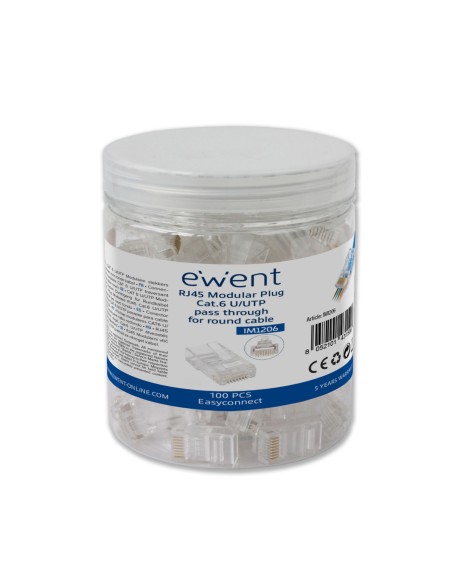 IM1206 conector RJ-45 Transparente IM1206 conector RJ-45 Transparente