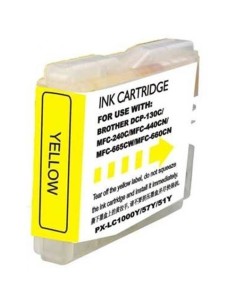CARTUCHO TINTA COMPATIBLE BROTHER LC1000XLYL LC970 AMARILLO
