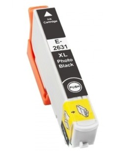 CARTUCHO TINTA COMPATIBLE EPSON T2631 C13T26314010 NEGRO